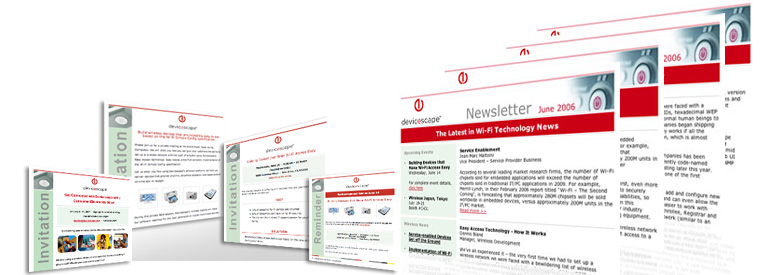 E-Marketing Campaigns: E-Mail & E-Newsletter - Devicescape Software, Inc.